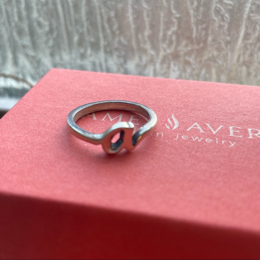 James Avery “a” ring size 7